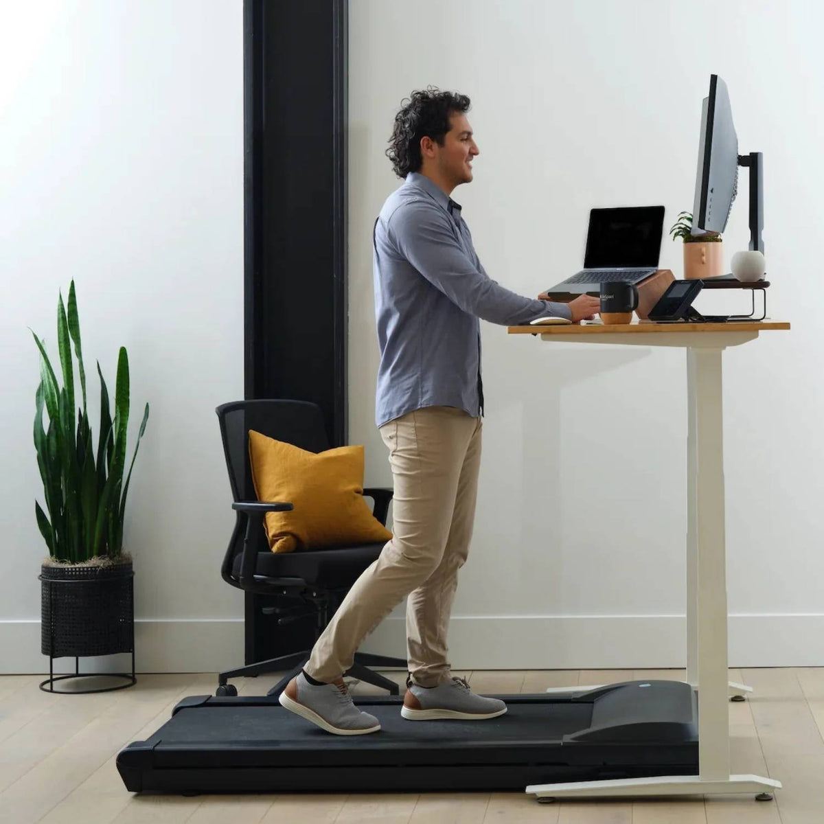 LifeSpan TR5000 Pro under desk treadmill side view