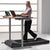 Walking on the Lifespan TR1200-DT3 or TR5000-DT3 treadmill with standing desk console