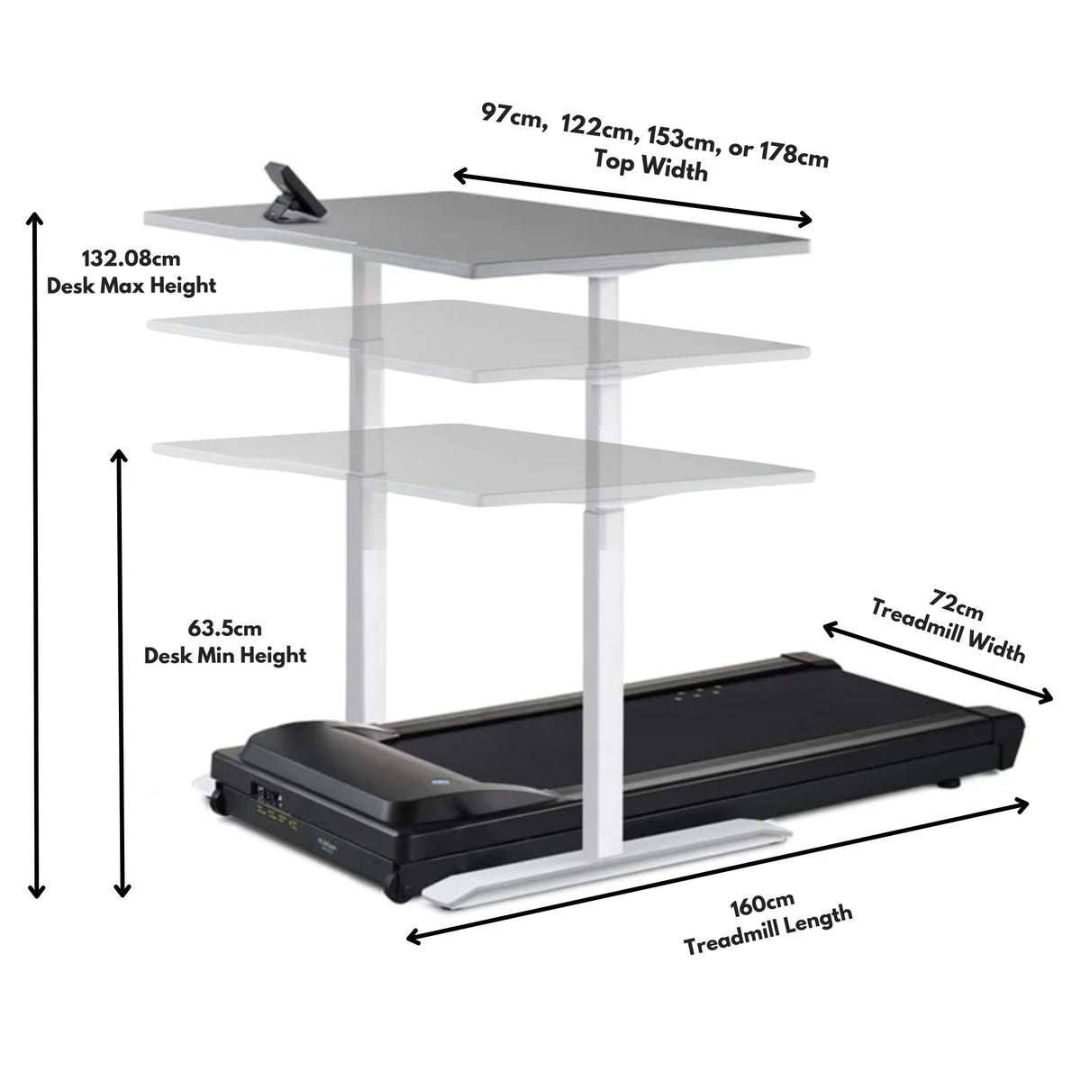 Lifespan TR1200-DT7 Power Walking Treadmill Desk Work Walk