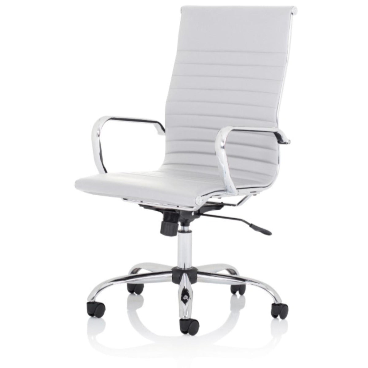 Luxury Executive Office Chair - White Colour - Studio Image