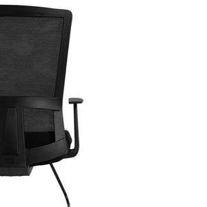 Meeting Room Chair - Revilo Power Cantilever Chair - Back View Zoomed - Studio Image