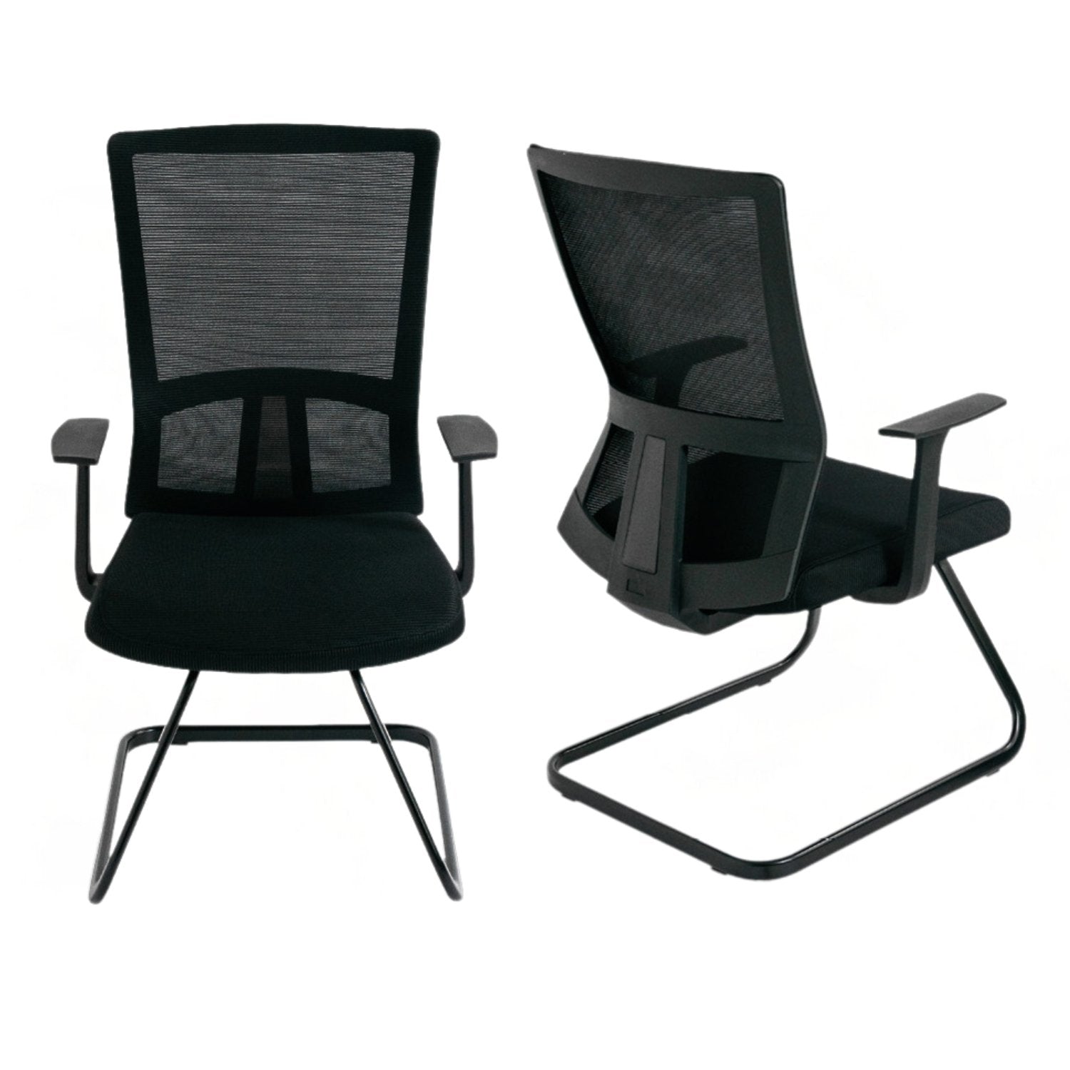 Meeting Room Chair - Revilo Power Cantilever Chair - Front and Back View - Studio Image