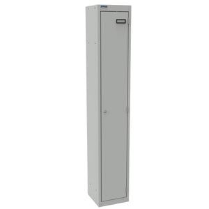 Metal Locker Storage Cabinet -  Revilo - 1 Door - Light Grey - Studio Image