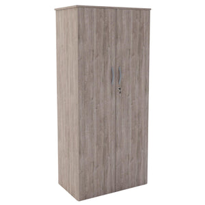 Office Storage Cupboard - Revilo - XL Cabinet - Grey Oak - Studio Image 