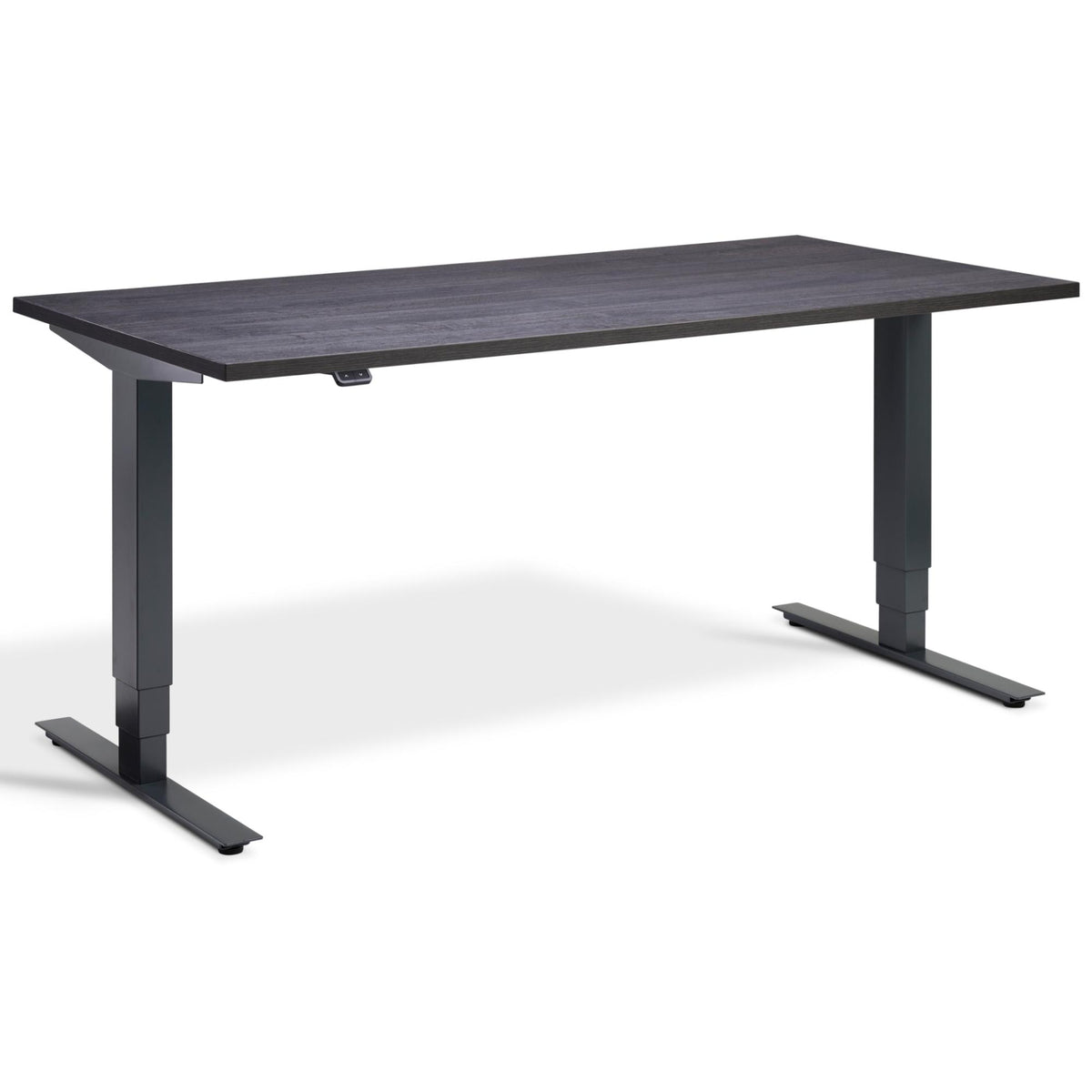 Office Bicycle Desk - Masta Spin - Anthracite Frame - Anthracite Sherman Oak Top - Studio Image