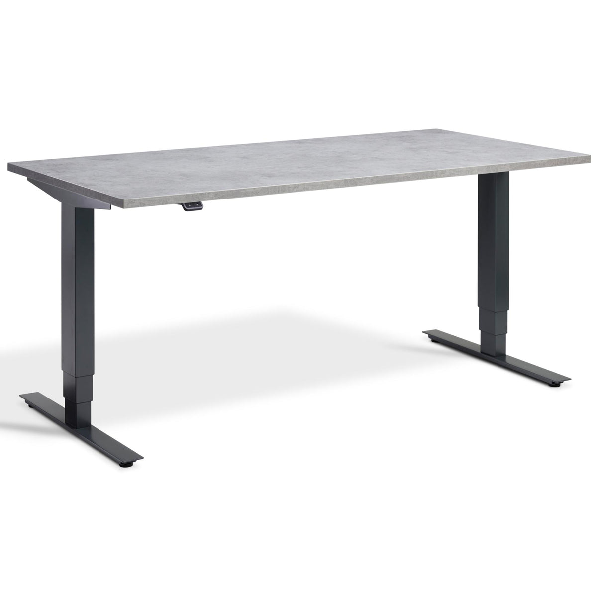 Office Bicycle Desk - Masta Spin - Anthracite Frame - Light Concrete Top - Studio Image