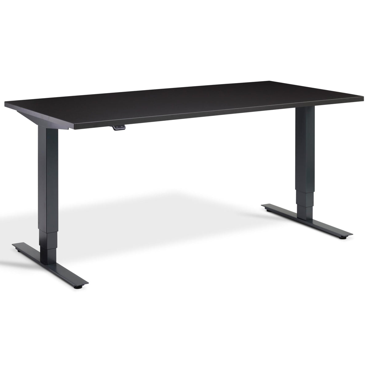 Office Bicycle Desk - Masta Spin - Anthracite Frame - Soft Black Top - Studio Image
