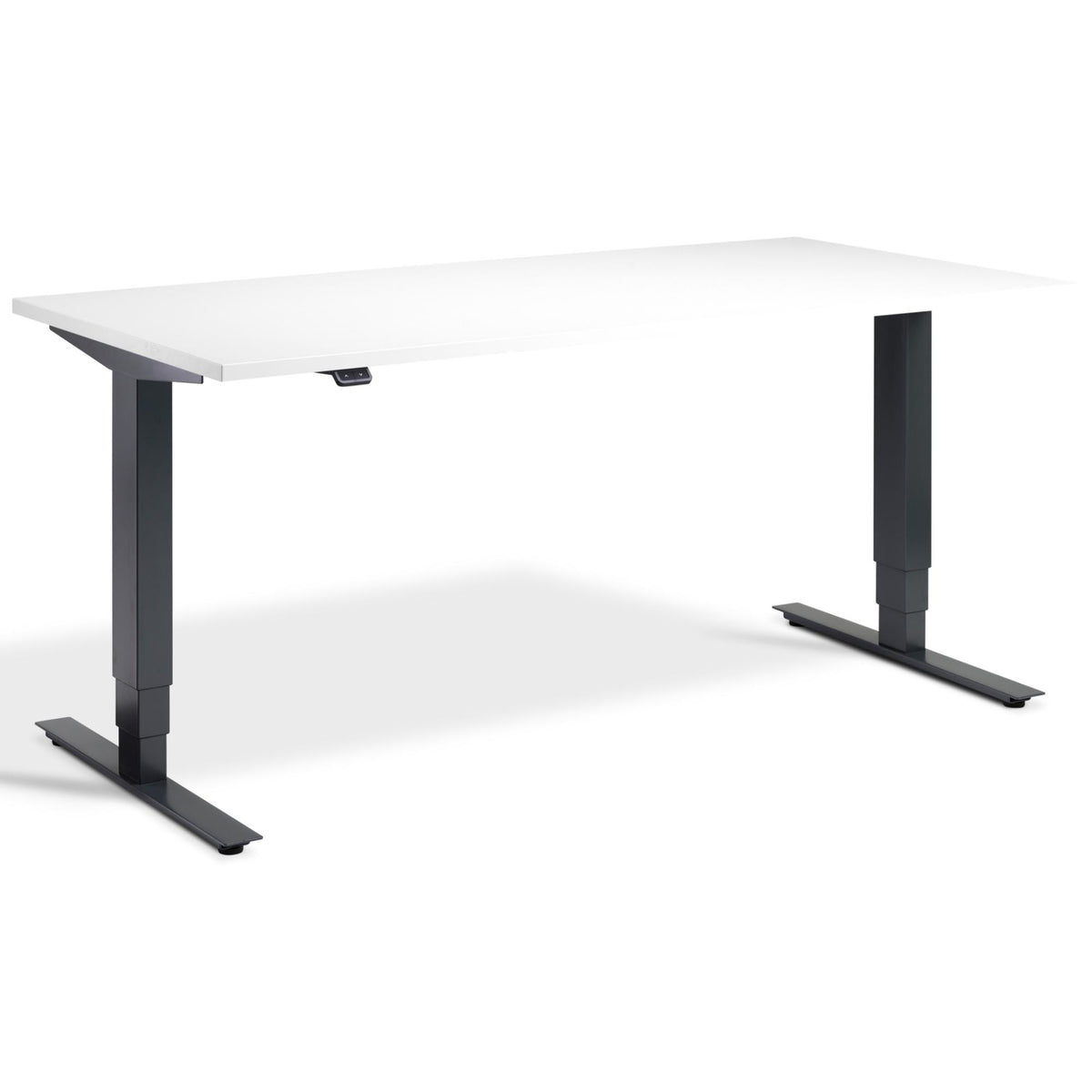 Office Bicycle Desk - Masta Spin - Anthracite Frame - White Top - Studio Image