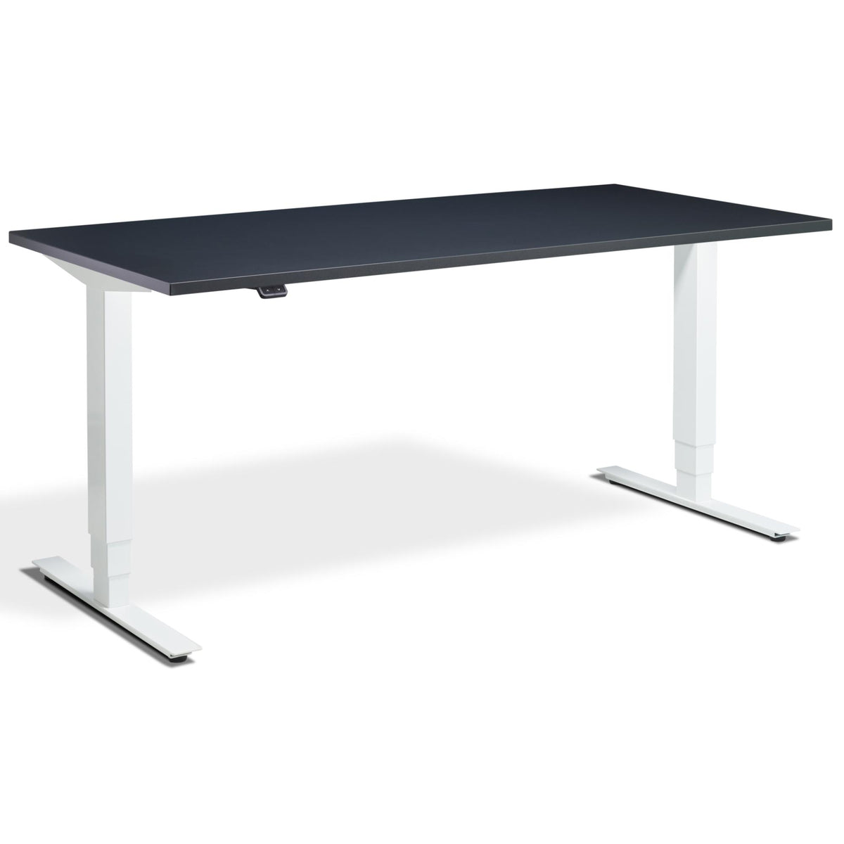 Office Bicycle Desk - Masta Spin - White Frame - Anthracite Top - Studio Image