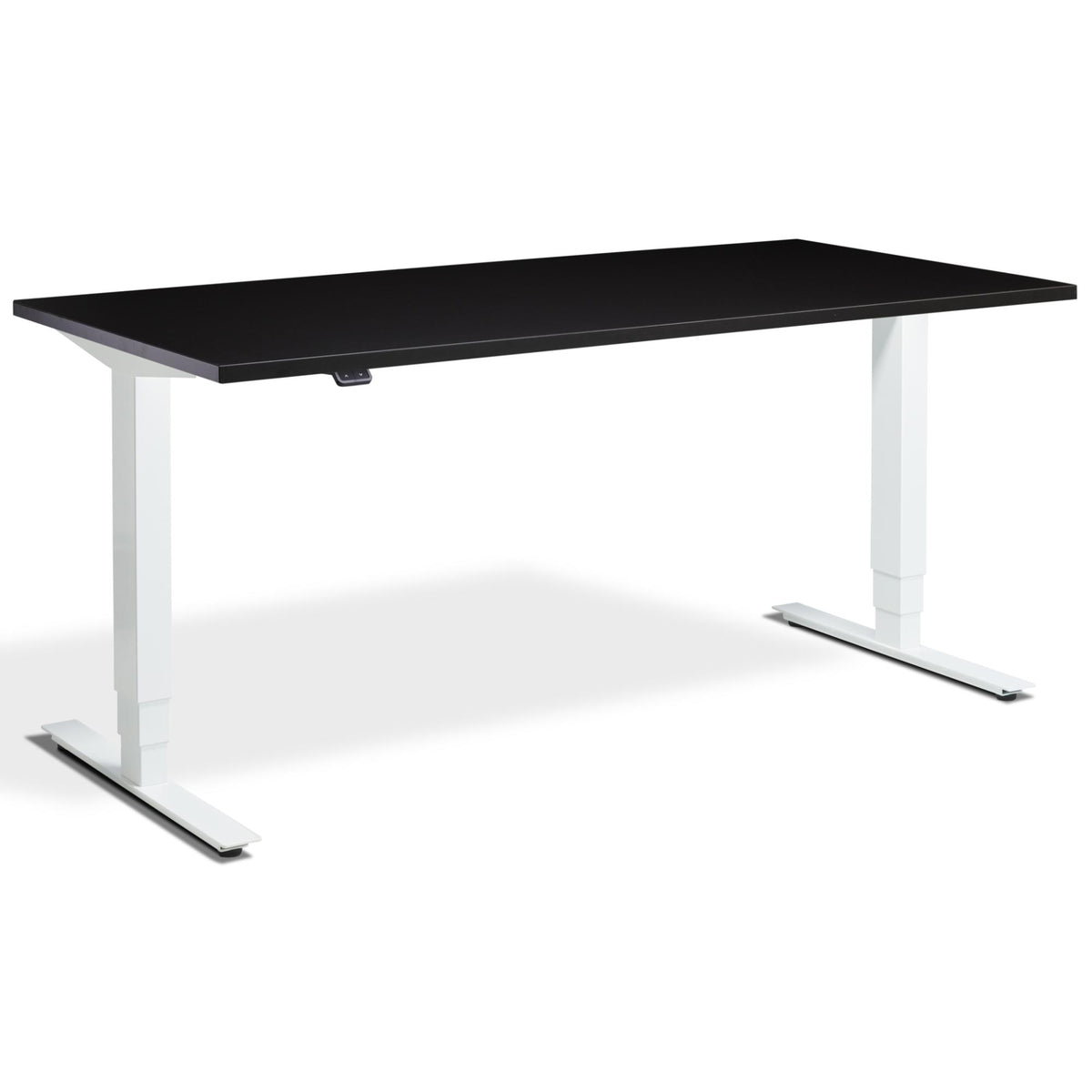 Office Bicycle Desk - Masta Spin - White Frame - Soft Black Top - Studio Image