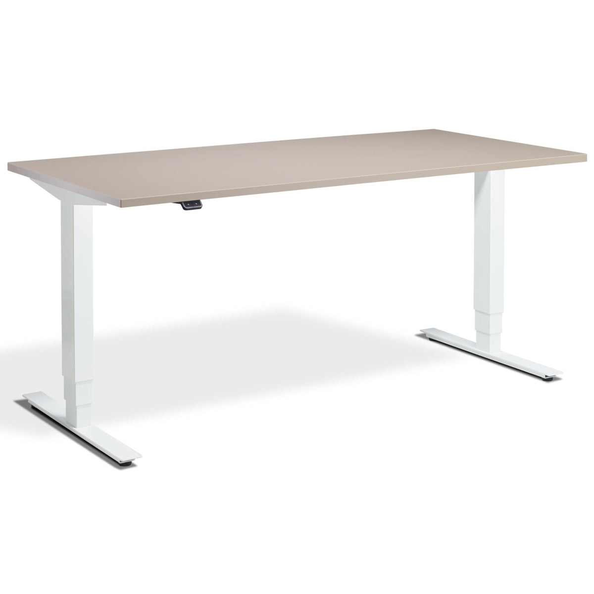 Office Bicycle Desk - Masta Spin - White Frame - Stone Top - Studio Image