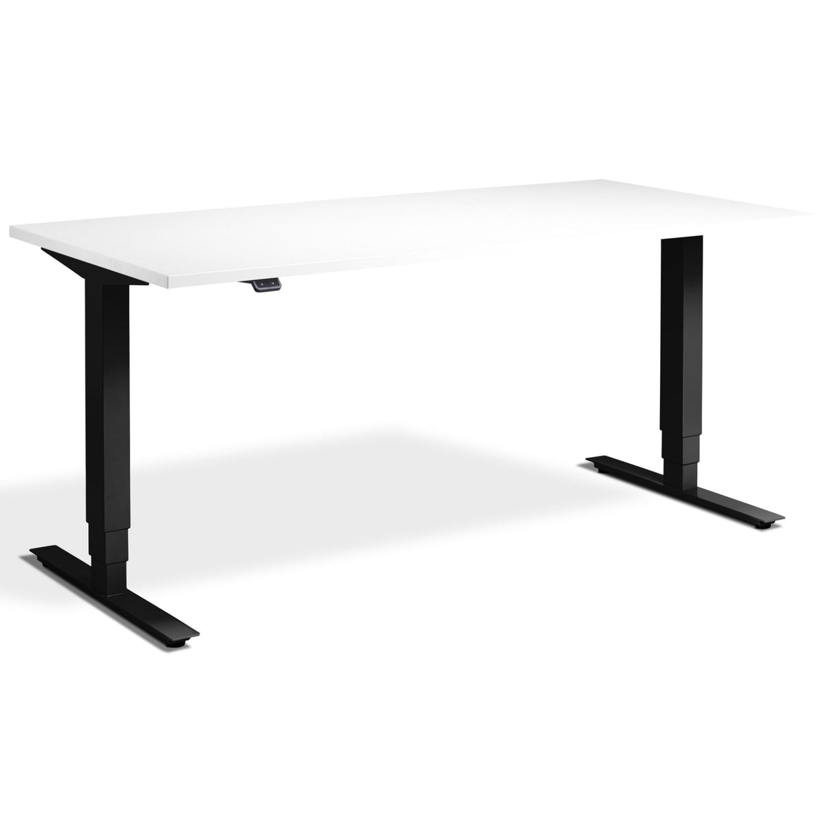 Office Bike Desk - Masta Spin - Black Frame - White Top - Studio Image