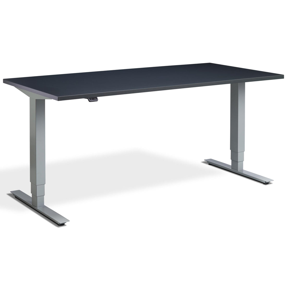 Office Bike Desk - Masta Spin - Silver Frame - Anthracite Top - Studio Image