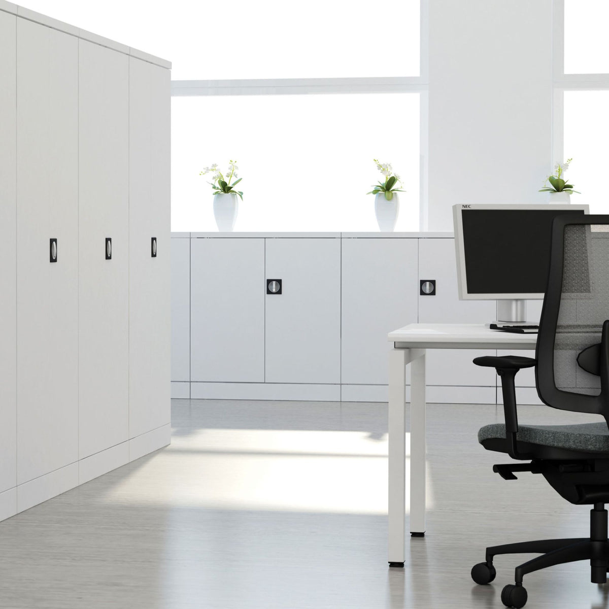 Office Storage Cabinet - Revilo - Showing the Cabinets in an Office Setup