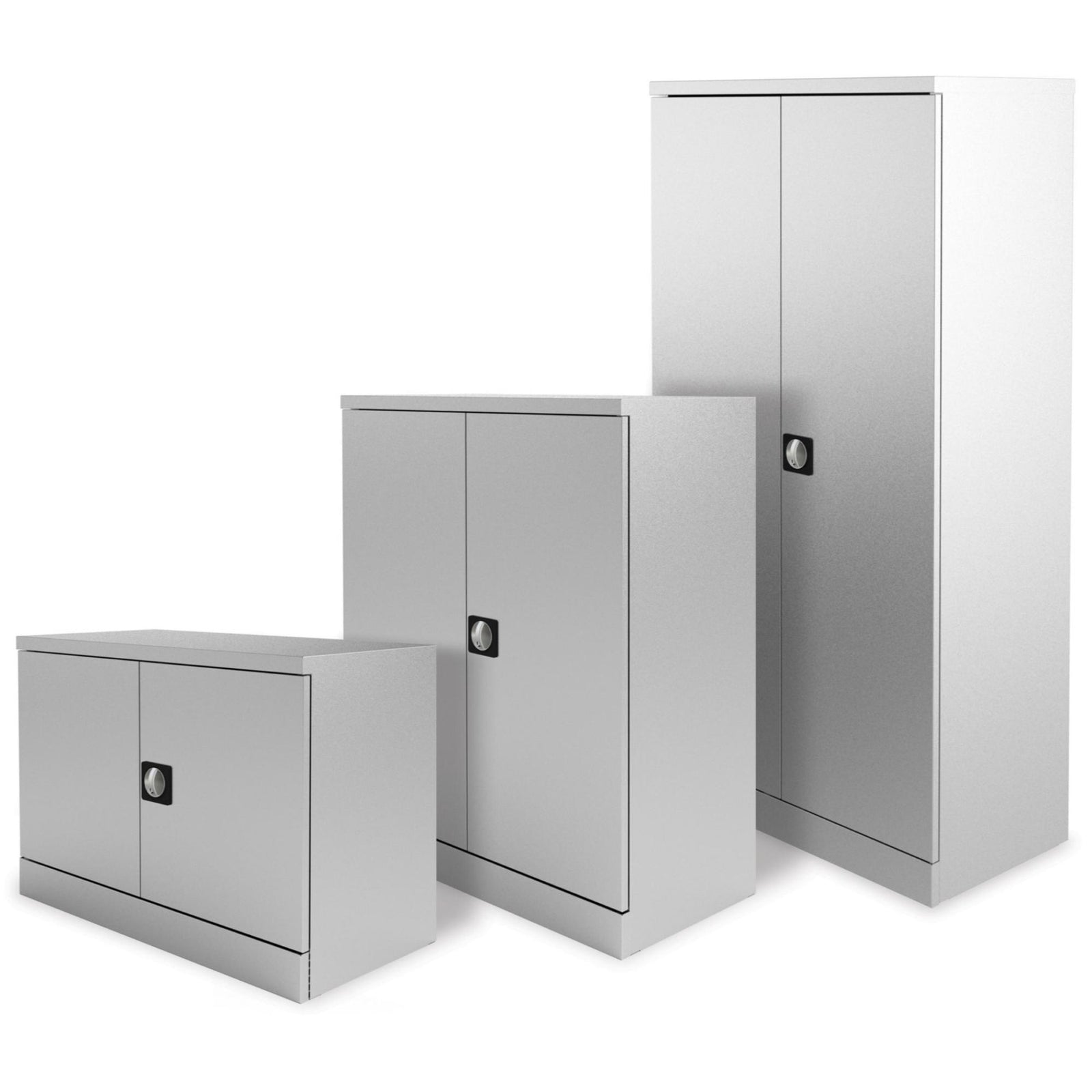 Office Storage Cabinet - Revilo - Small, Medium, Large Cabinets - White - Studio Image