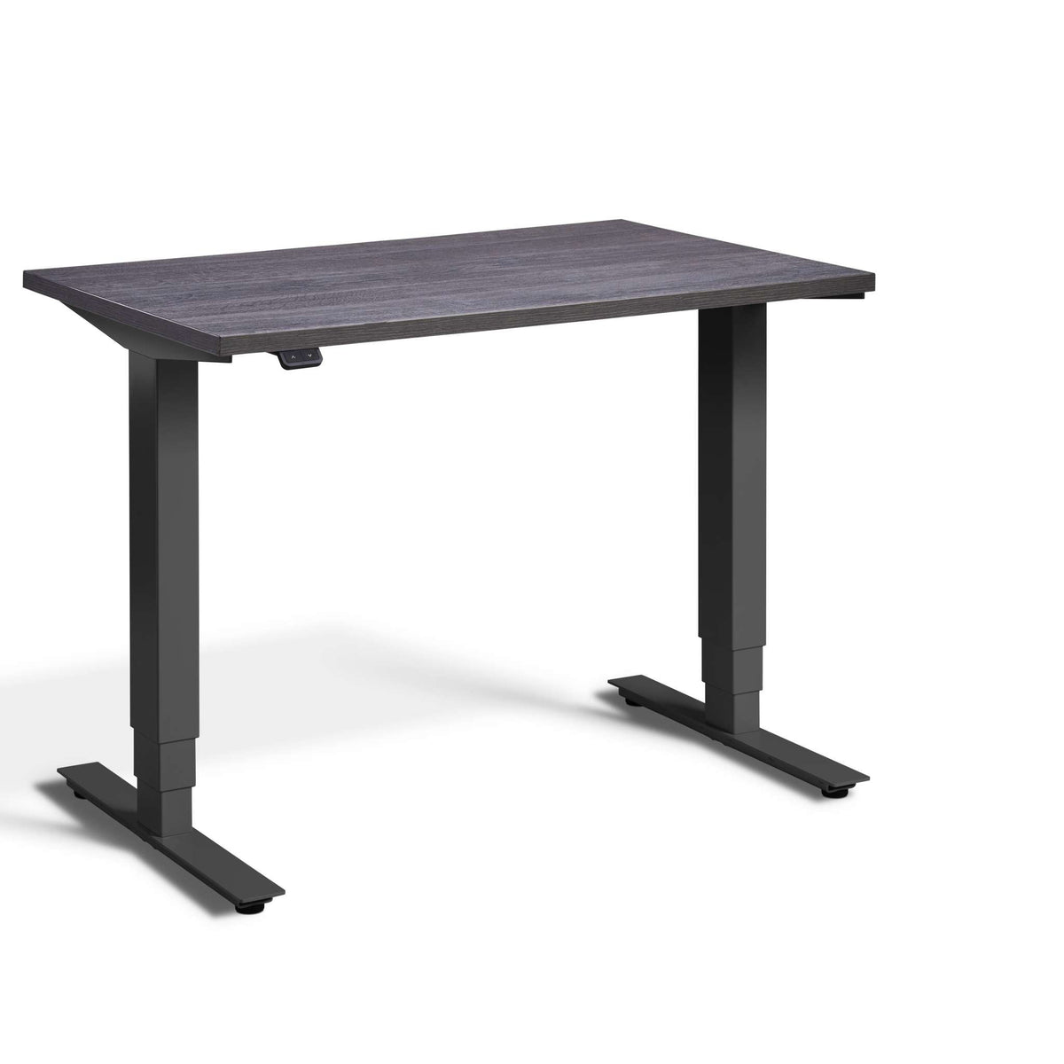 standing desk 80cm wide: pacto anthracite sherman oak top & anthracite frame