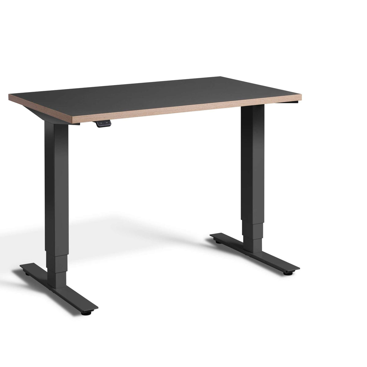 standing desk 80cm wide: pacto graphite ply edge top & anthracite frame