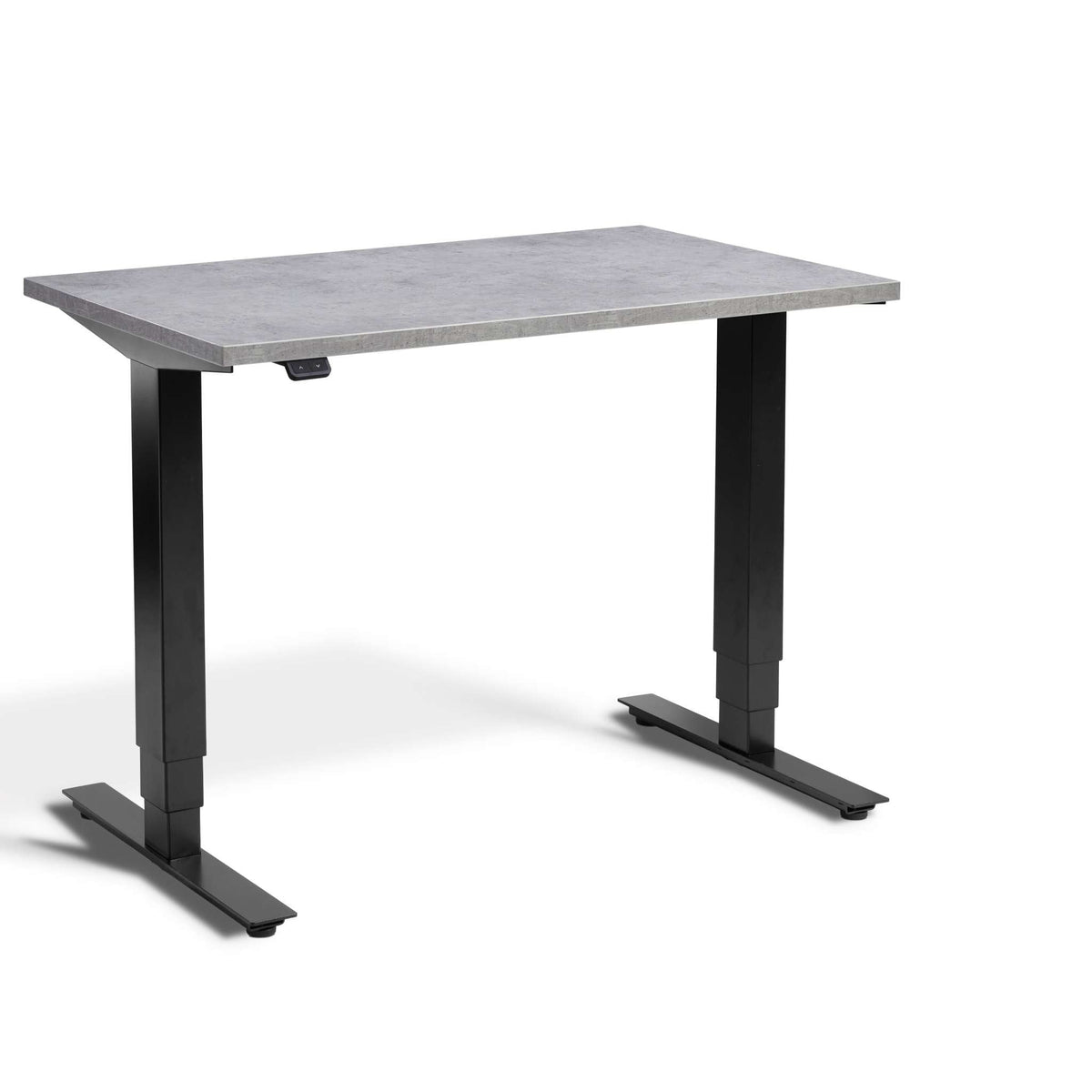 standing desk 80cm wide: pacto concrete top & black frame