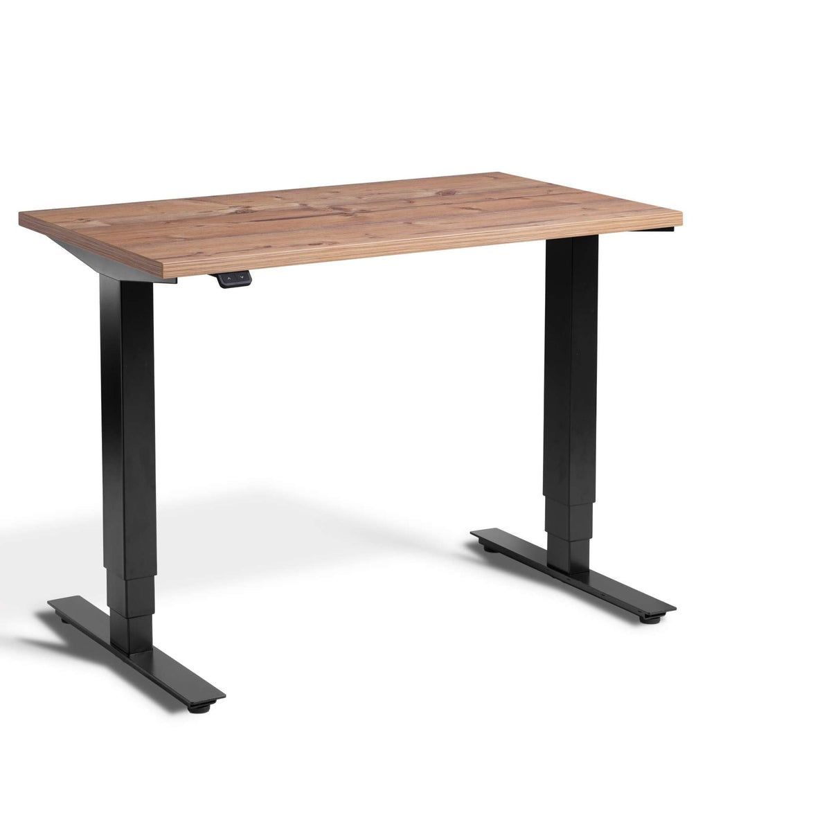standing desk 90cm wide: pacto timber top & black frame