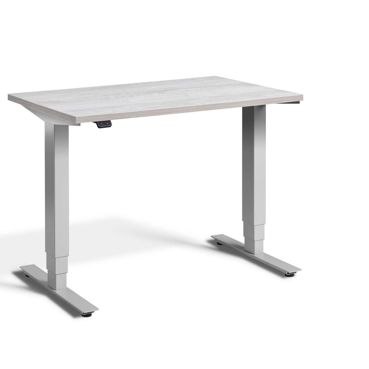 standing desk 80cm wide: pacto cascina pine top & silver frame
