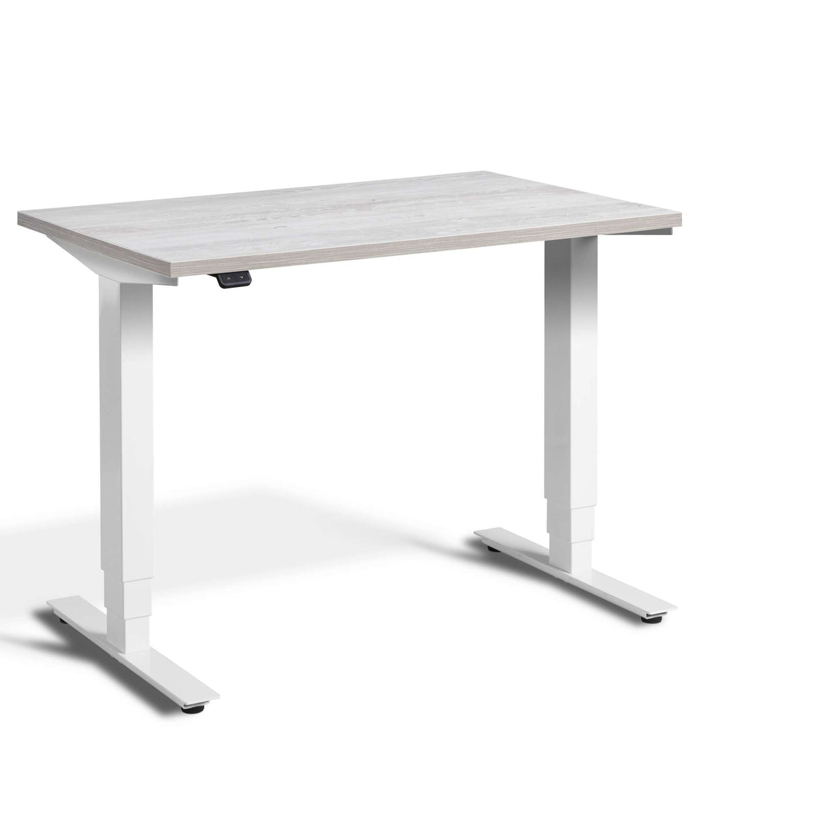 standing desk 90cm wide: pacto cascina pine top & white frame