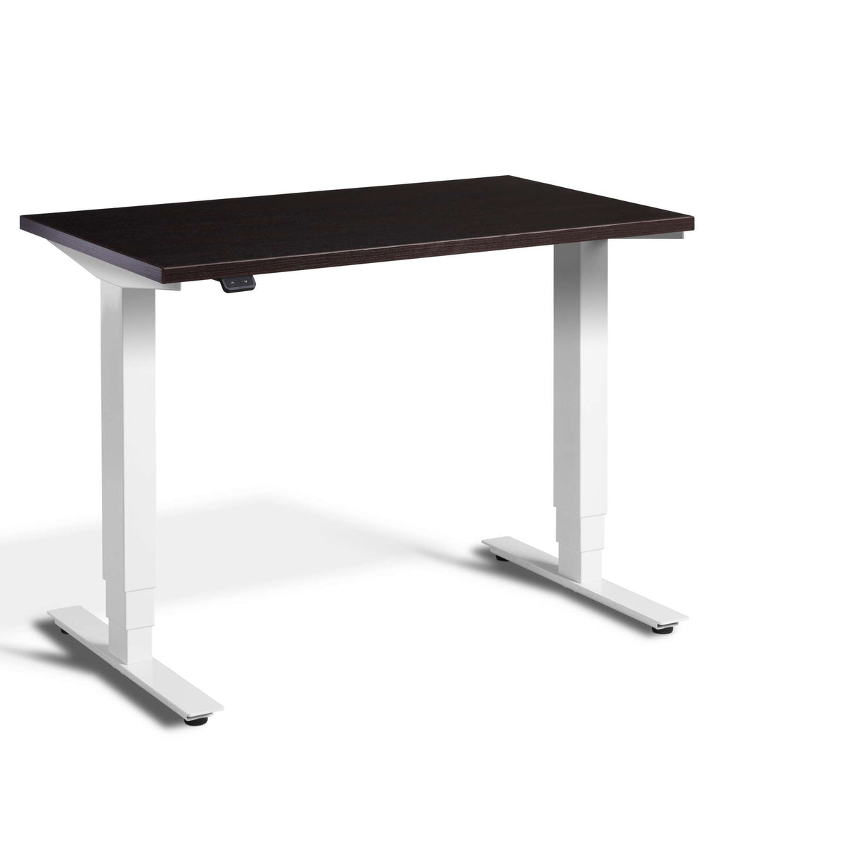 standing desk 80cm wide: pacto wenge top & white frame