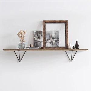 Prism brackets for shelf, black, installed shelf