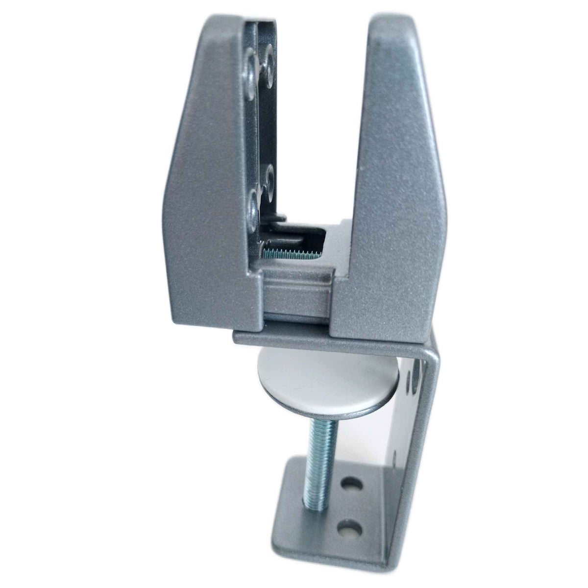 Privacy Screen Brackets - Clamp Mount - Silver Colour - Left Side View