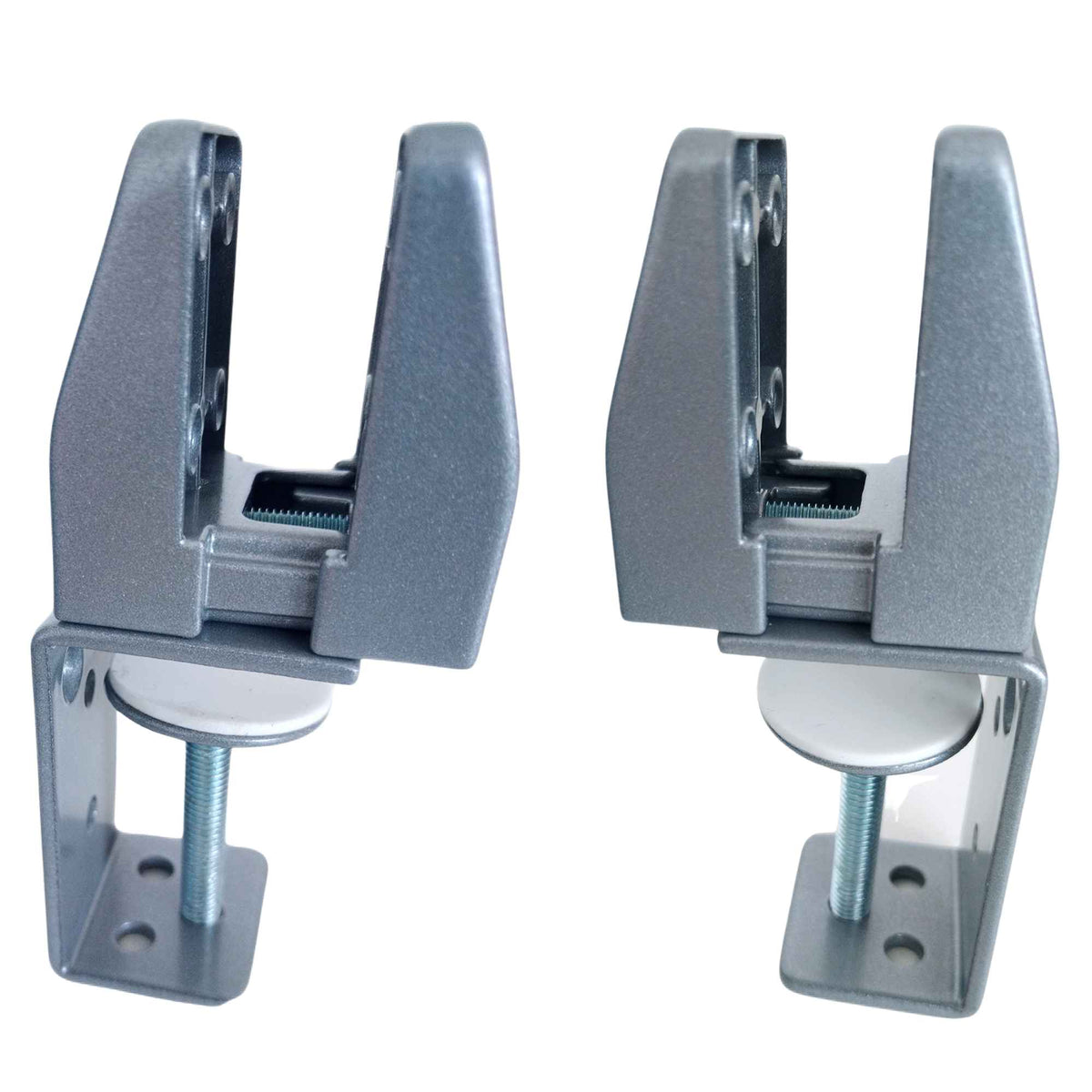 Privacy Screen Brackets - Clamp Mount - Silver Colour - Set of 2