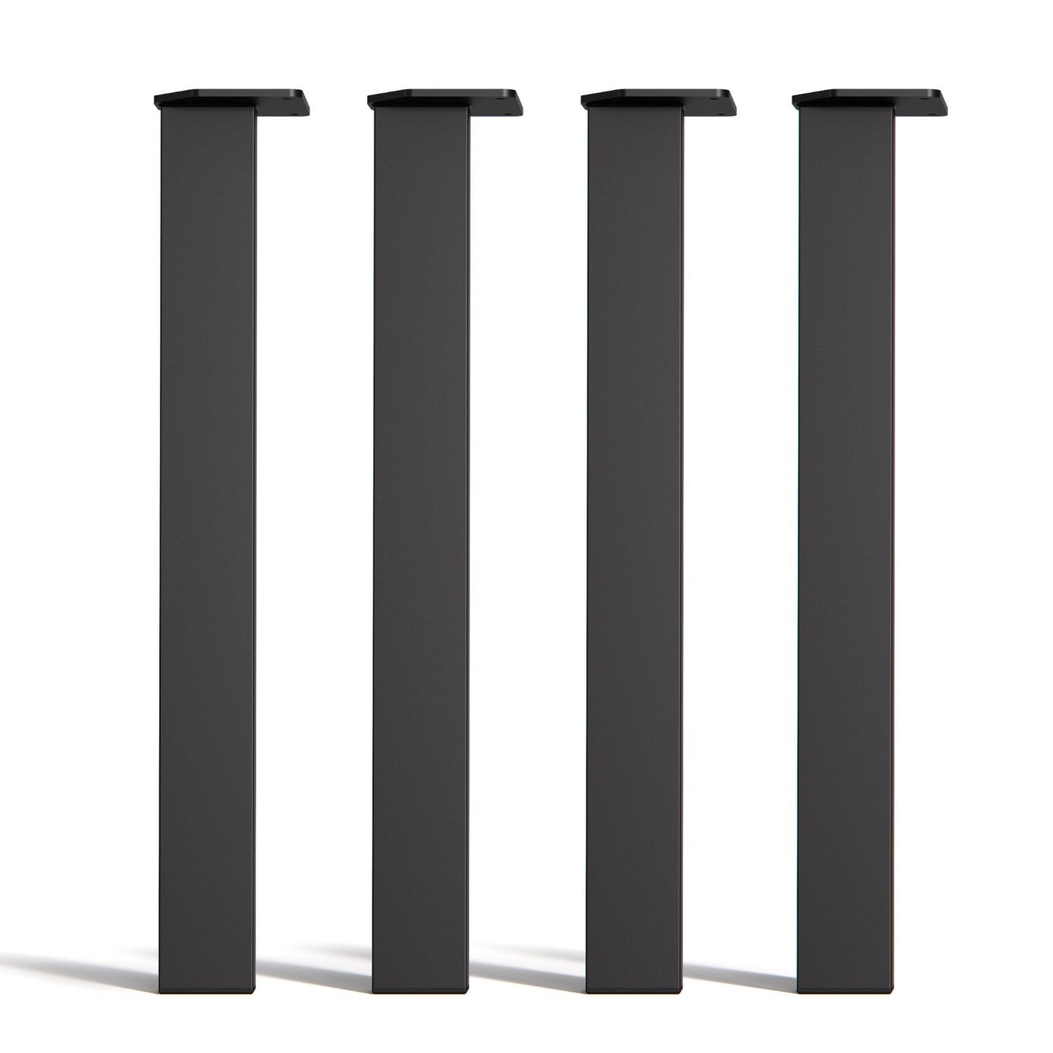 Rectangular Desk Legs - 71cm Table Black Studio Image