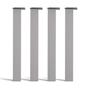 Rectangular Desk Legs - 71cm Table Grey Studio Image