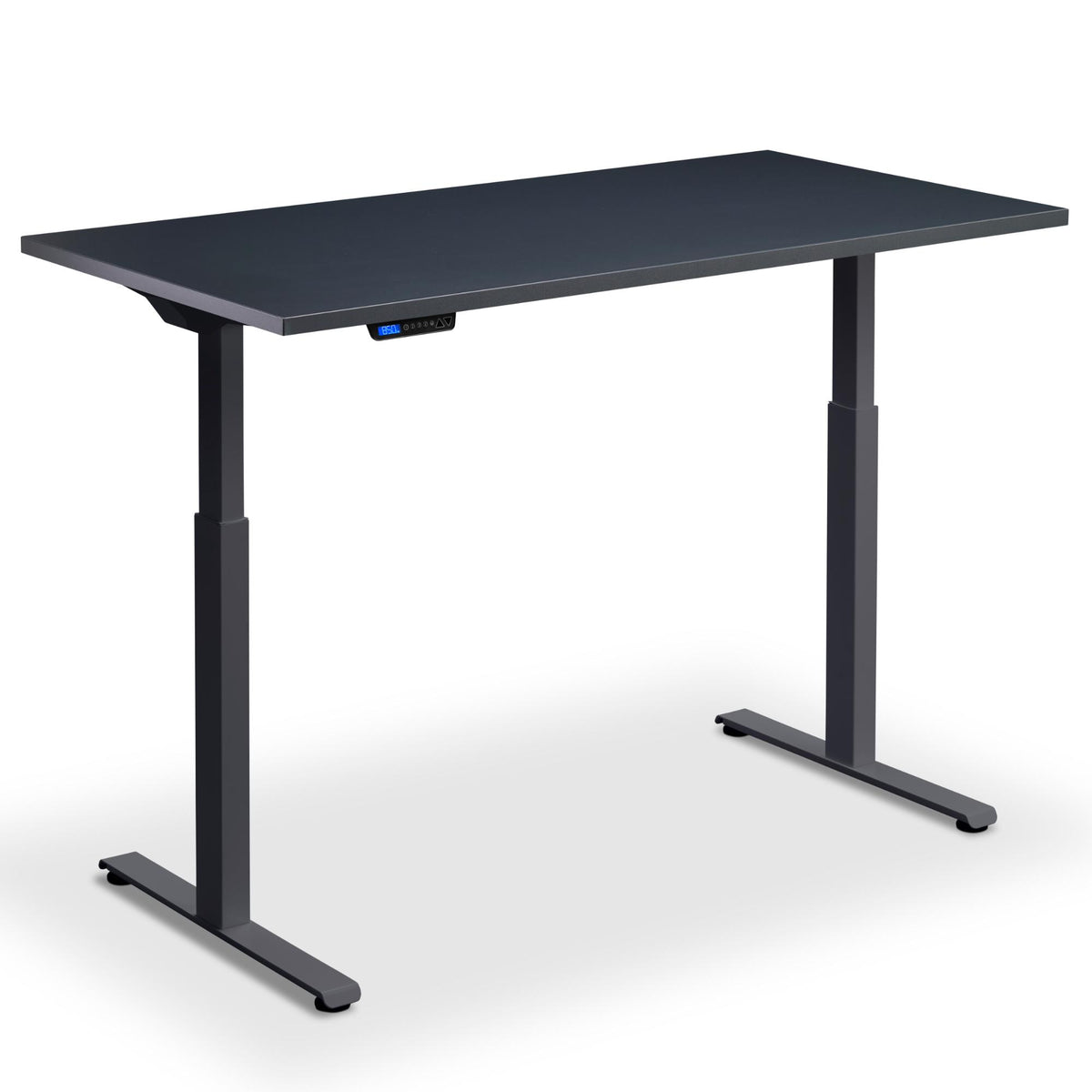 Rise Fall Desk - Rize1 - Anthracite Frame - Anthracite Top - Studio Image