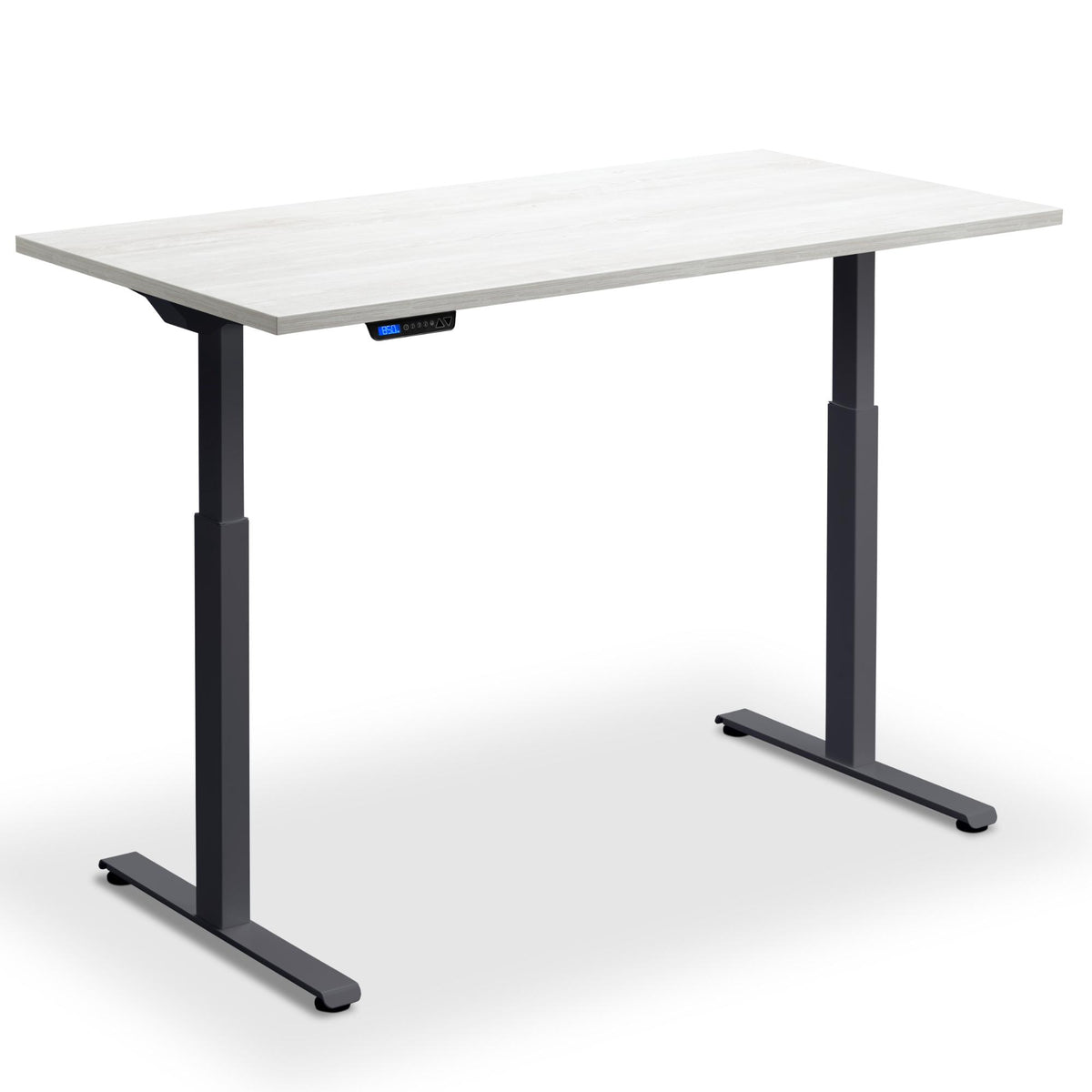 Rise and Fall Desk - Rize1 - Anthracite Frame - Cascina Pine Top - Studio Image