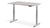 Rize2 electric adjustable sit stand desk with cascina pine top and silver frame