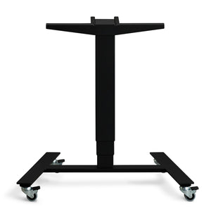 Single Leg Standing Desk Frame - Rova - Black Colour - Studio Image