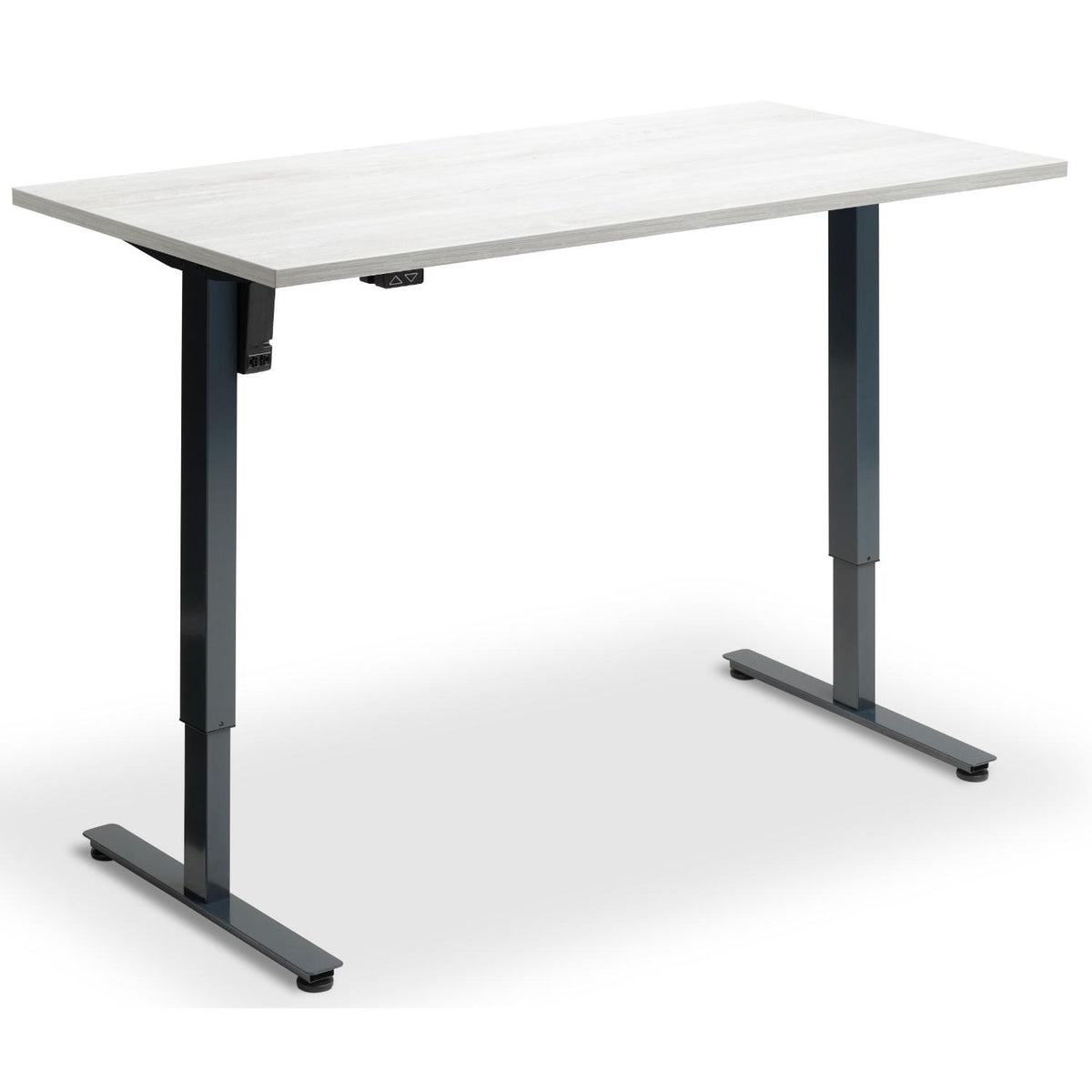 Single Motor Sit Stand Desk - Rize Mono - Anthracite Frame - Cascina Pine Top - Studio Image