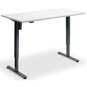 Single Motor Sit Stand Desk - Rize Mono - Anthracite Frame - Cascina Pine Top - Studio Image