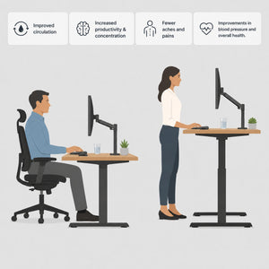 Small Corner Standing Desk Benefits Image