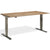 Solid Wood Standing Desk - Ultimate Masta - Raw Steel Frame - Solid Oak Top - Studio Image