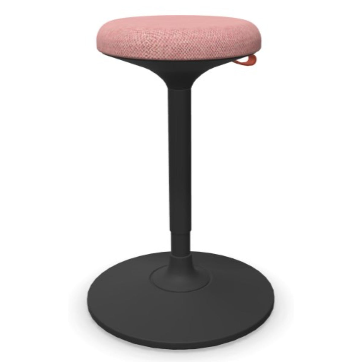 Stand Up Desk Stool - Viasit Cloonch - Black Base - Pink Era 1240 Seat Fabric - Studio Image