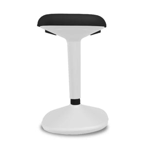 Stand Up Seat - Viasit Younit - Tele-Grey Base - Black Bondai 1181 Seat Fabric - Studio Image