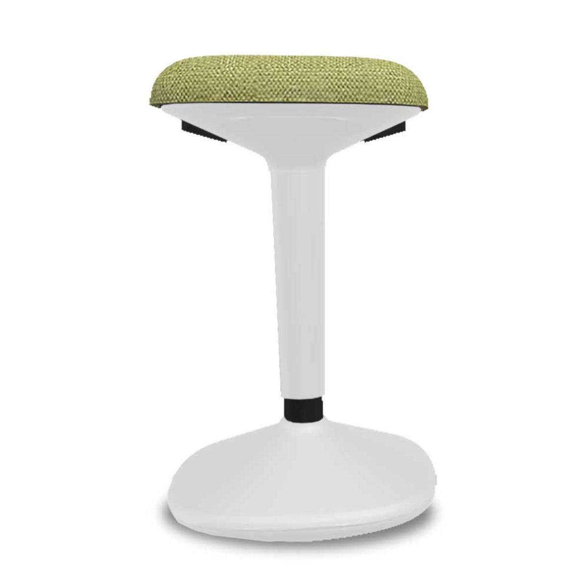 Stand Up Seat - Viasit Younit - Tele-Grey Base - Green Era 1243 Seat Fabric - Studio Image