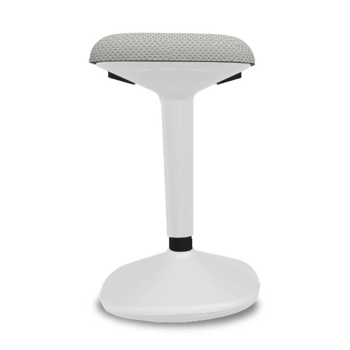 Stand Up Seat - Viasit Younit - Tele-Grey Base - Grey Alba 1145 Seat Fabric - Studio Image