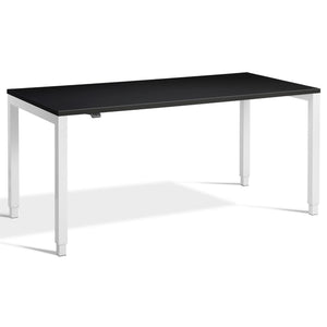 Standing Desk 4 Legs - Rega - White Frame - Black Top - Studio Image