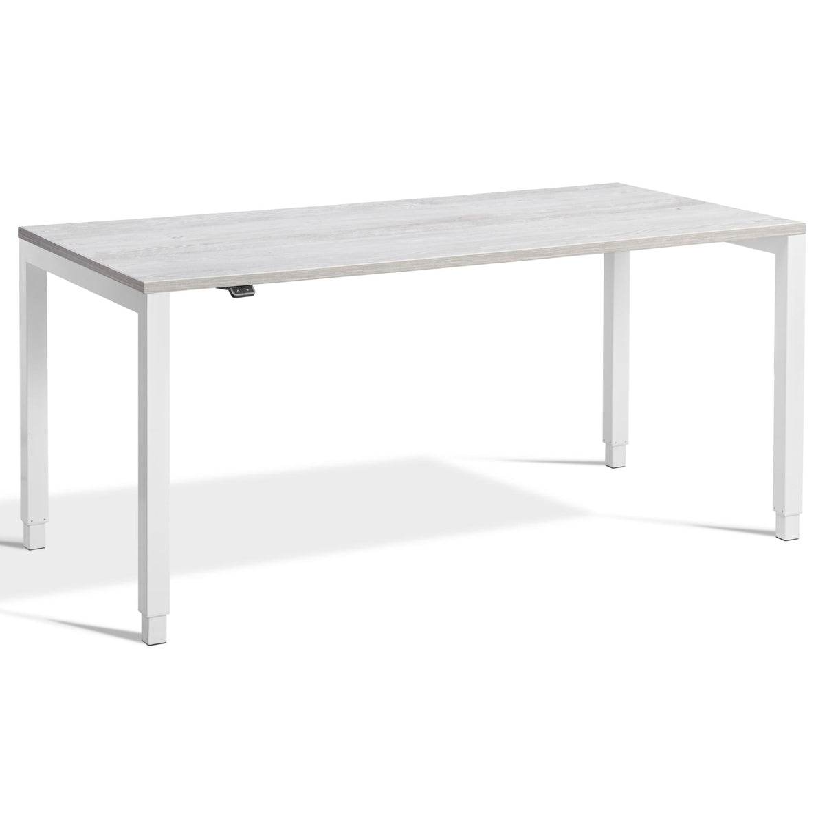 Standing Desk 4 Legs - Rega - White Frame - Cascina Pine Top - Studio Image