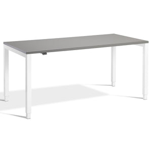 Standing Desk 4 Legs - Rega - White Frame - Graphite Top - Studio Image