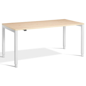 Standing Desk 4 Legs - Rega - White Frame - Maple Top - Studio Image
