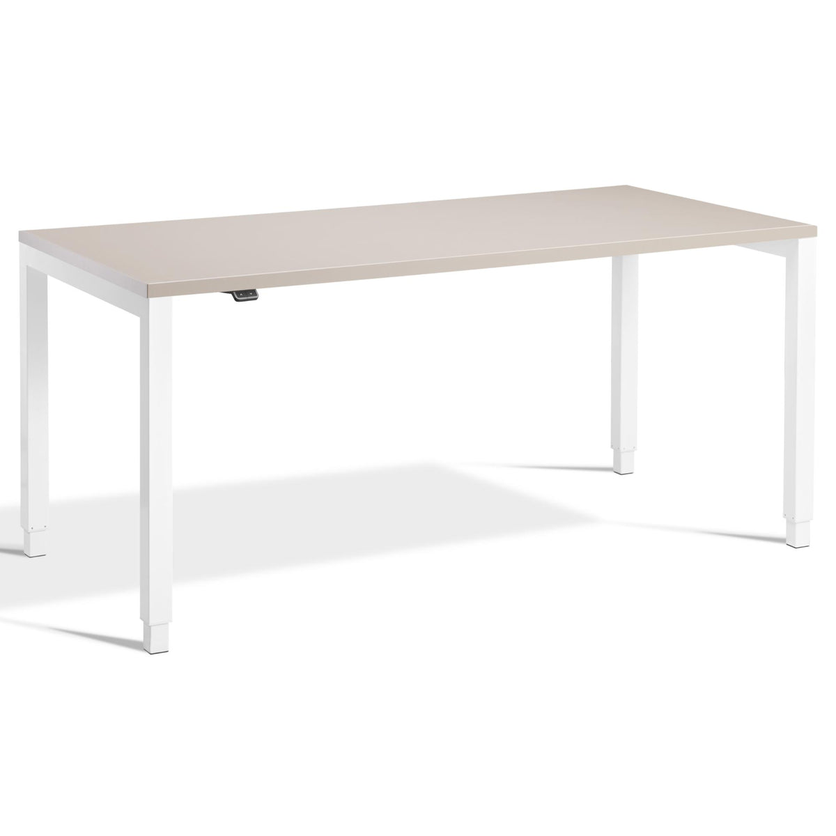 Standing Desk 4 Legs - Rega - White Frame - Stone Top - Studio Image