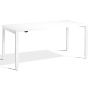Standing Desk 4 Legs - Rega - White Frame - White Top - Studio Image