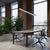 Standing Meeting Table - Altura Elite - Front Side View - Office Setup